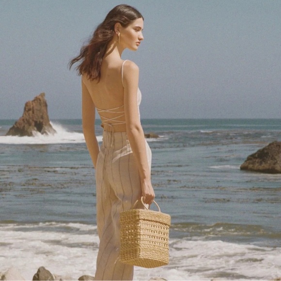 Reformation Jager Linen Striped Jumpsuit - Picture 4 of 11